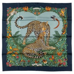 Sciarpa in seta Hermès “Jungle Love”