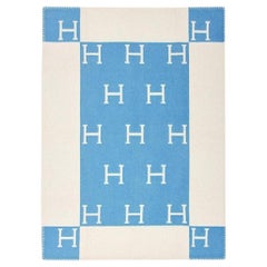 Hermes Juniper Blue/White Avalon Baby Blanket