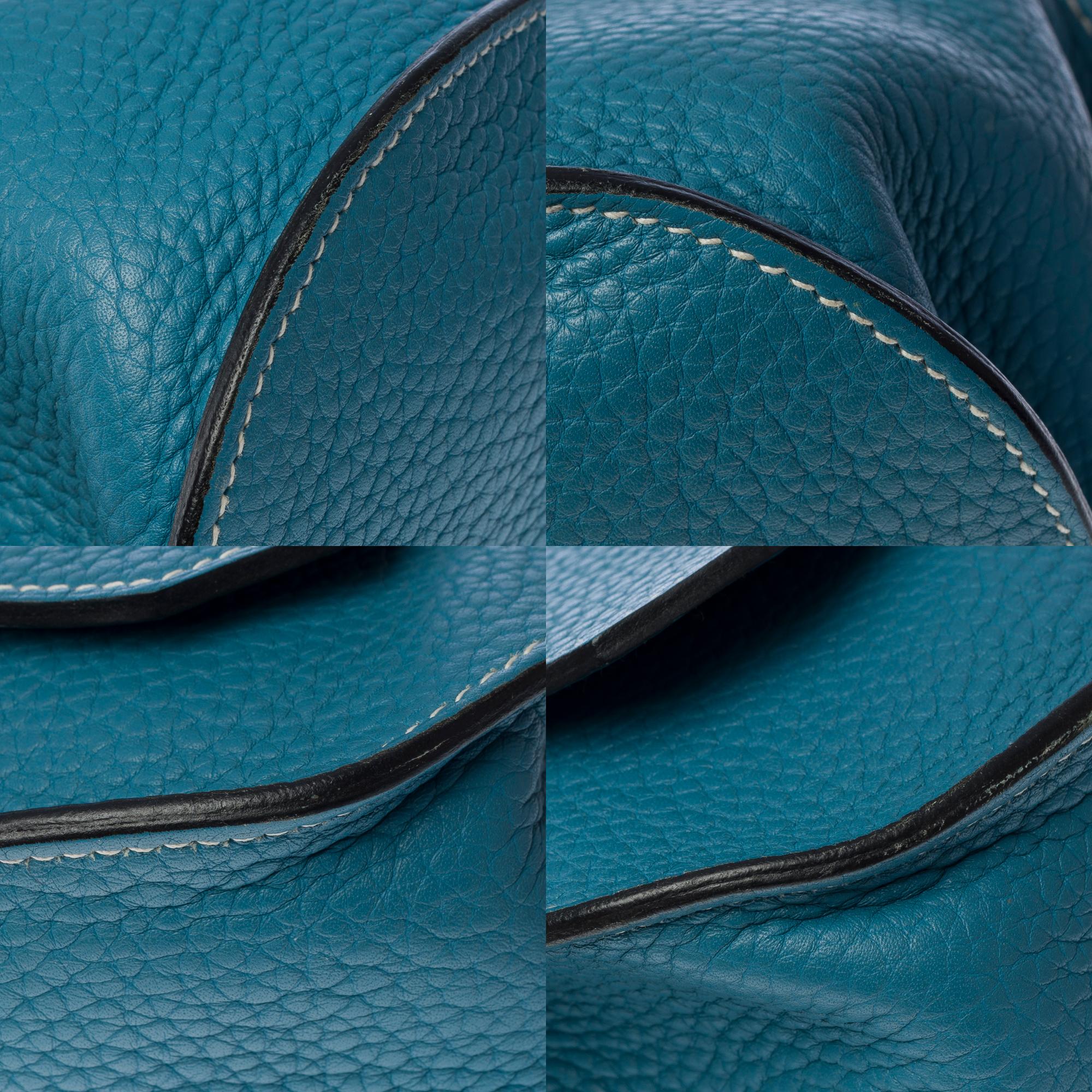 Hermès Jypsière 28 crossbody bag in Blue Jean Taurillon Clemence leather, PHW 10