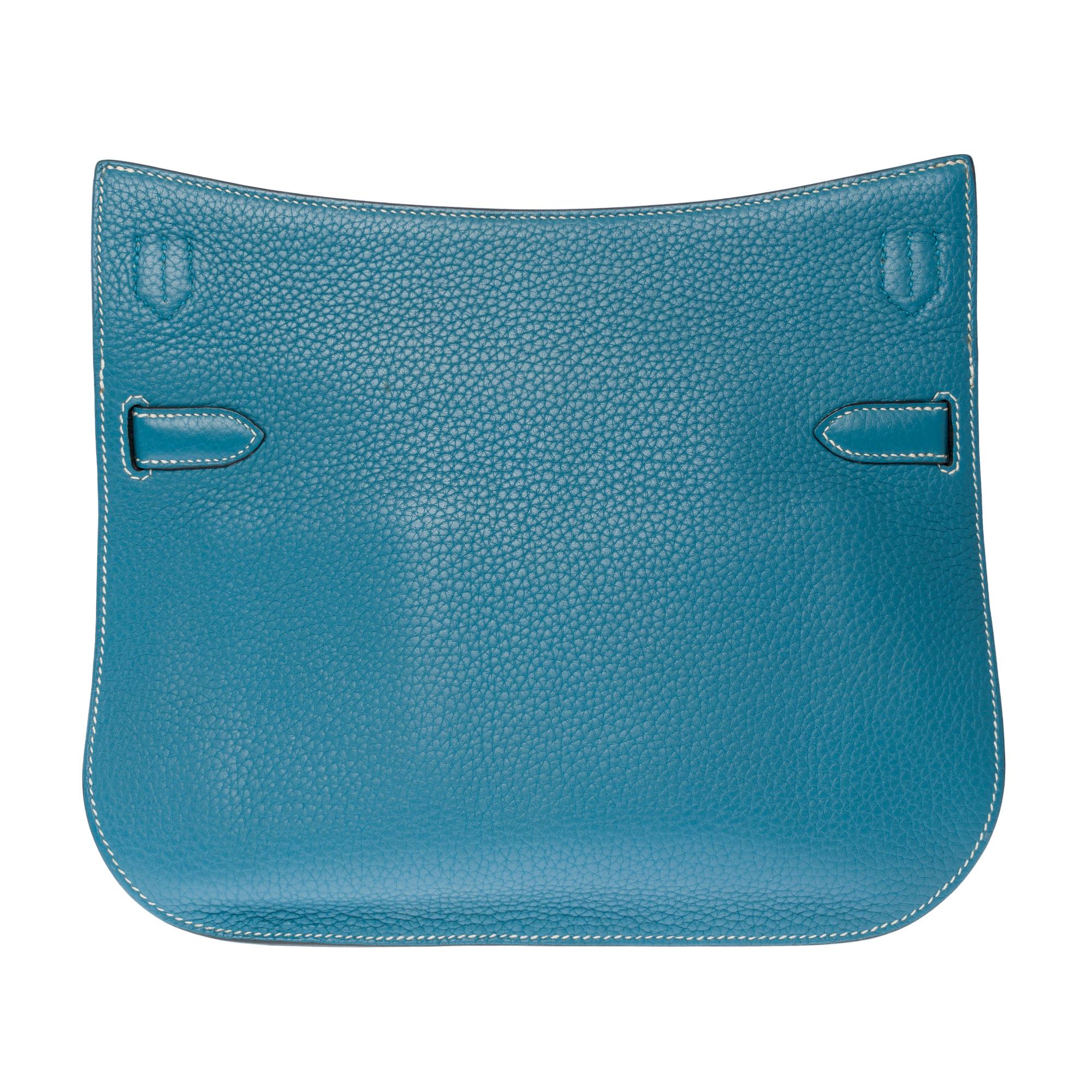 Hermès Jypsière 28 crossbody bag in Blue Jean Taurillon Clemence leather, PHW 1