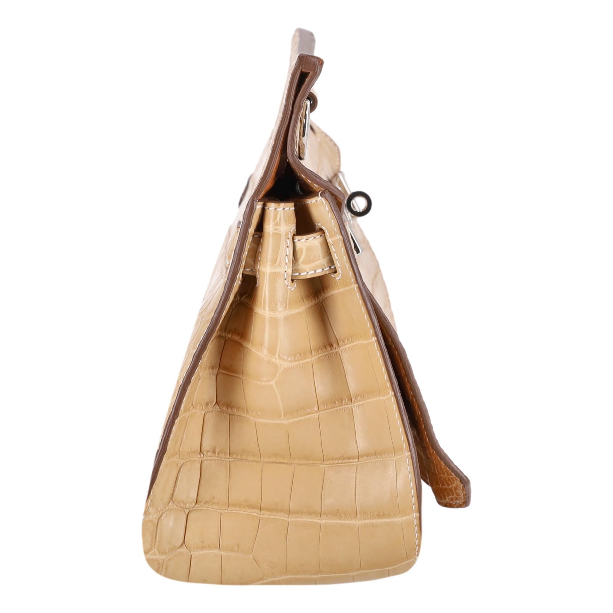 Hermes Jypsiere 28 Matte Crocodile Niloticus Skin Bag In Excellent Condition For Sale In London, GB
