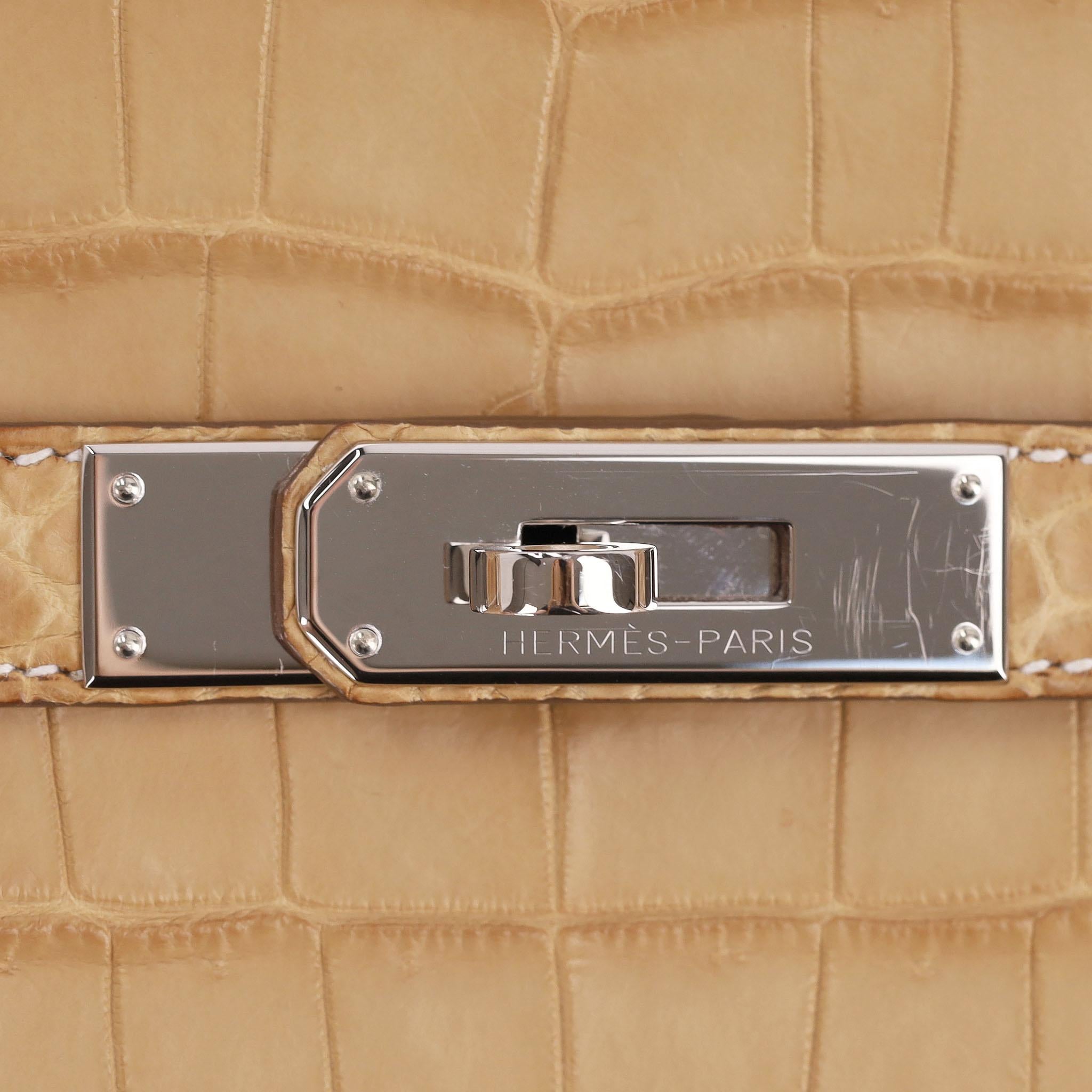 Hermes Jypsiere 28 Matte Crocodile Niloticus Skin Bag For Sale 3