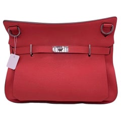 HERMES Jypsiere 34 Rose Jaipur Togo Leather PHW Shoulder Bag 2012