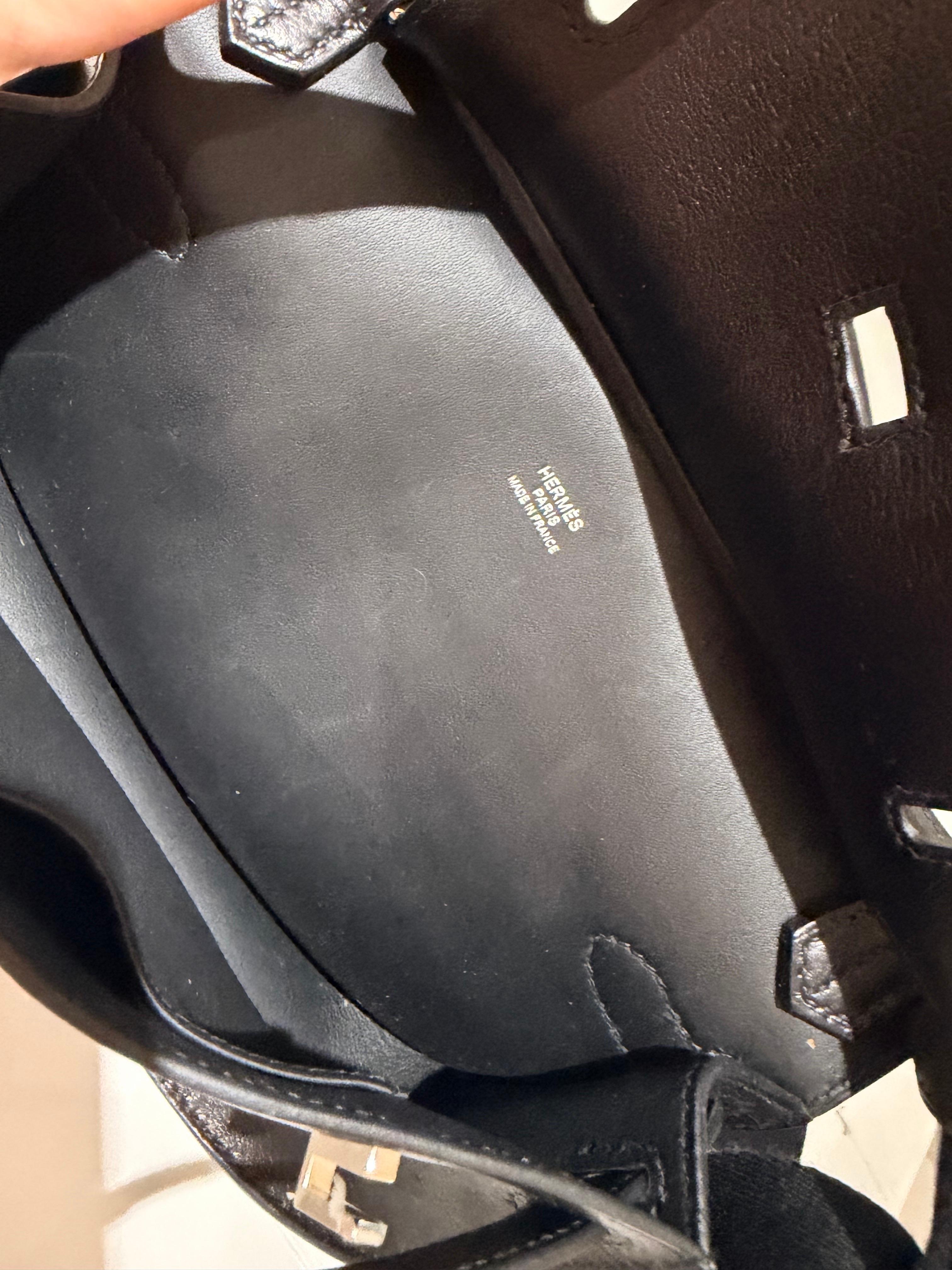 da uomo o donna Mini borsa Hermes Jypsiere nera in vendita