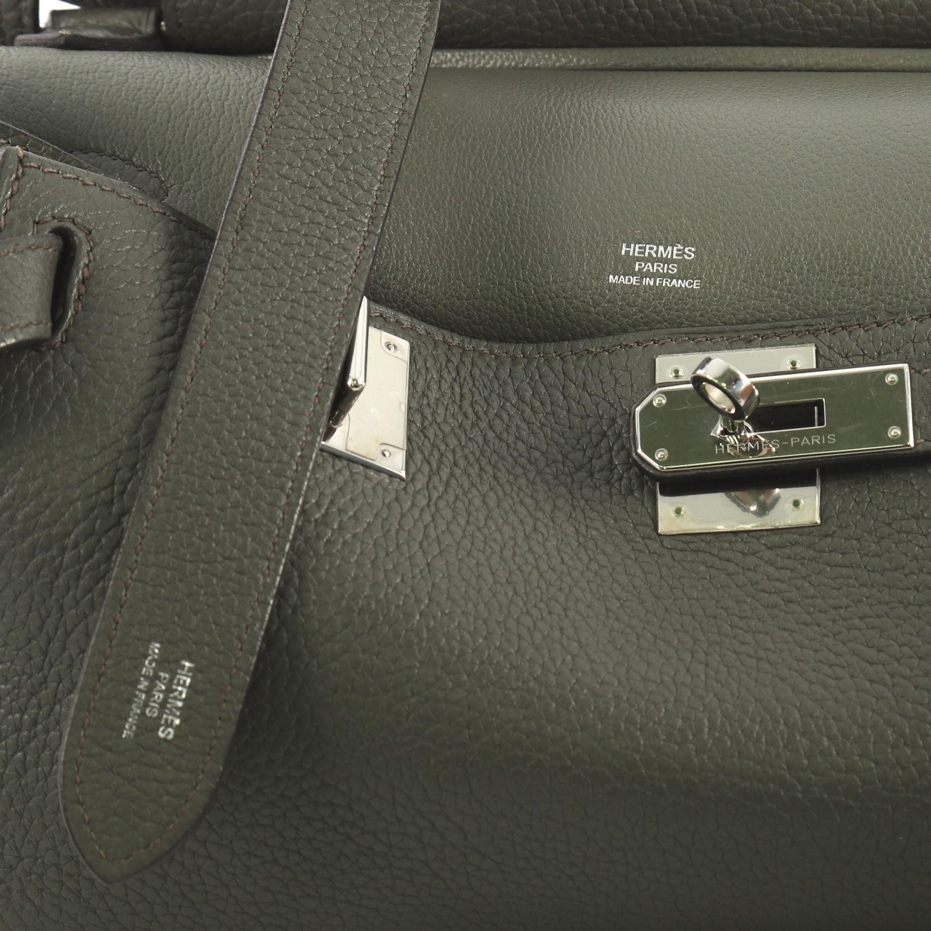 Hermes Jypsiere Handbag Clemence 28 In Good Condition In NY, NY