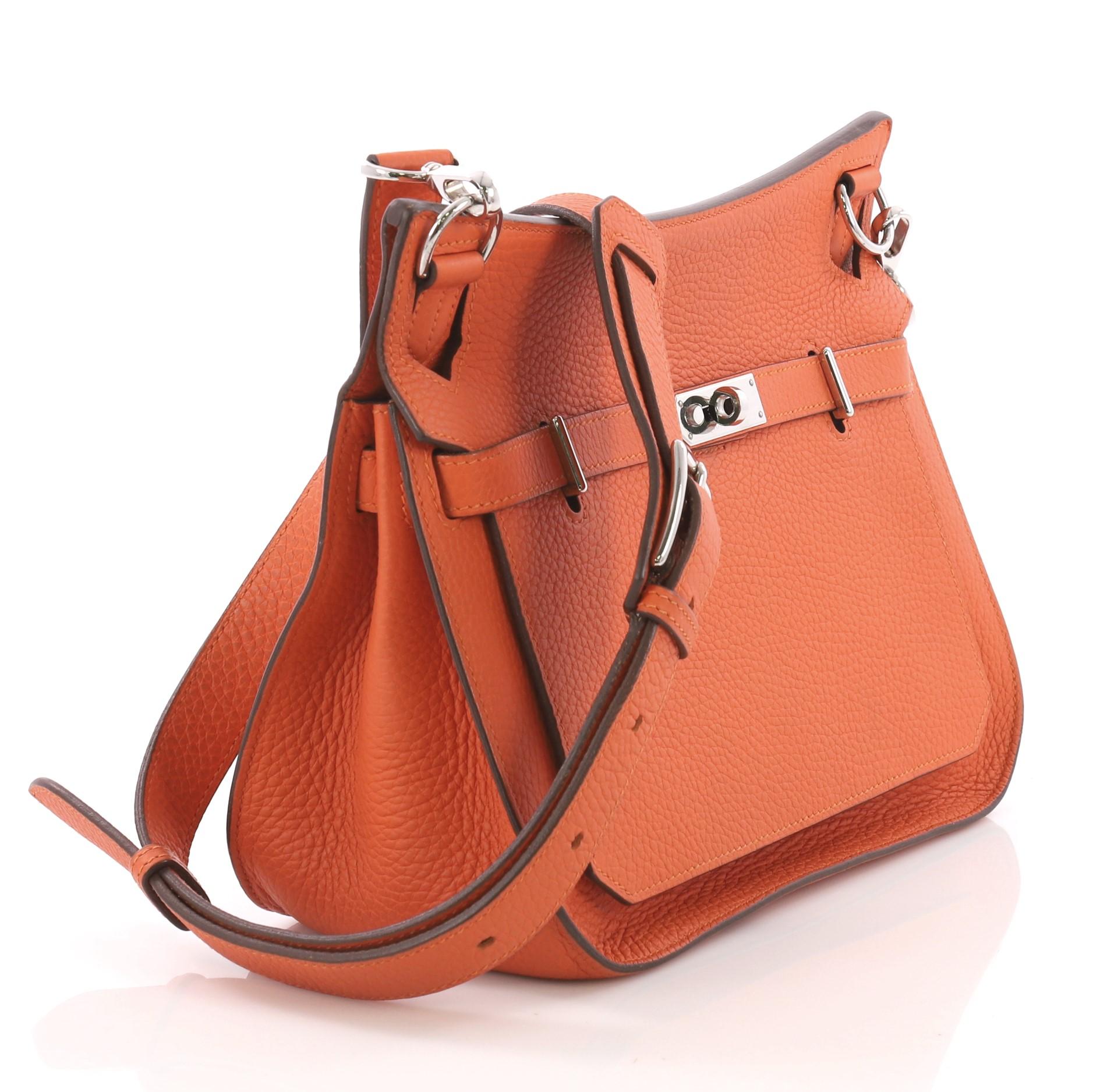 Orange Hermes Jypsiere Handbag Togo 28