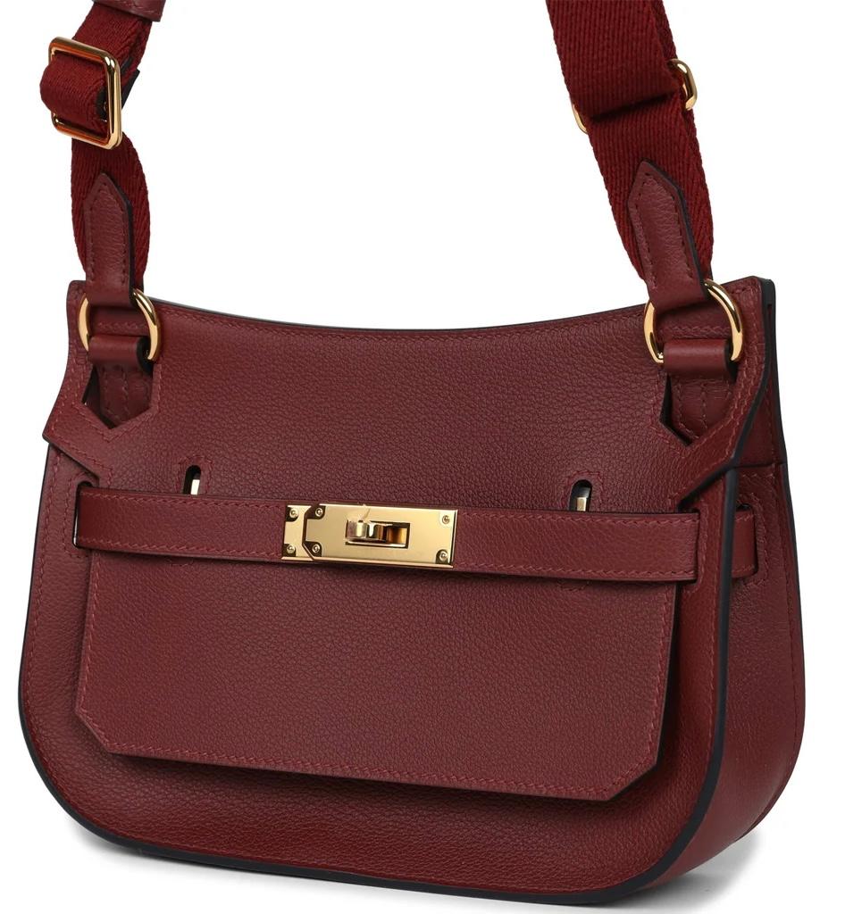 Femenino o masculino Bolso Hermès Jypsiere Mini Rouge H Herraje dorado en venta