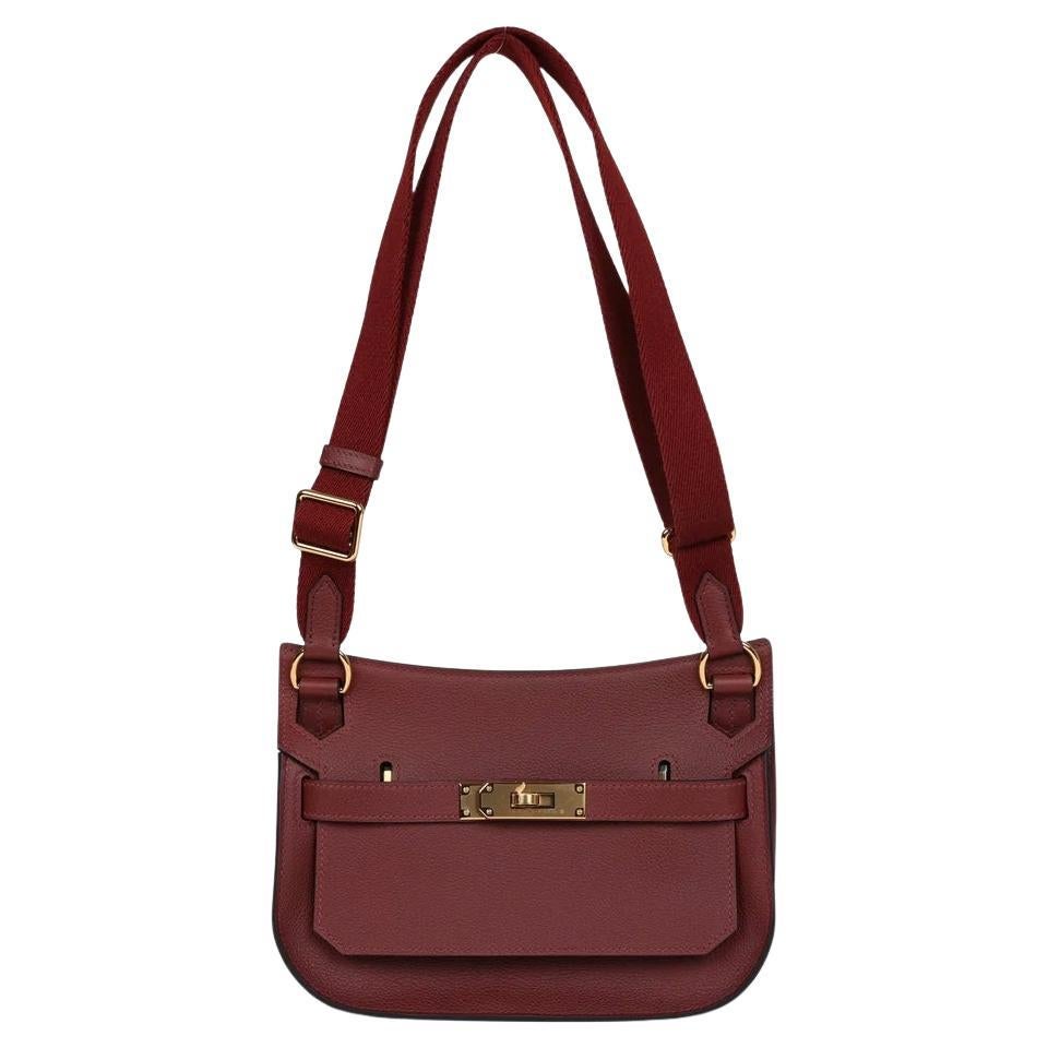 Bolso Hermès Jypsiere Mini Rouge H Herraje dorado en venta