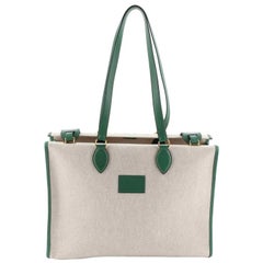 Hermes Kaba Tote Toile With Leather 40