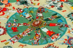 Hermès "Kachina" Green Silk Scarf Oliver