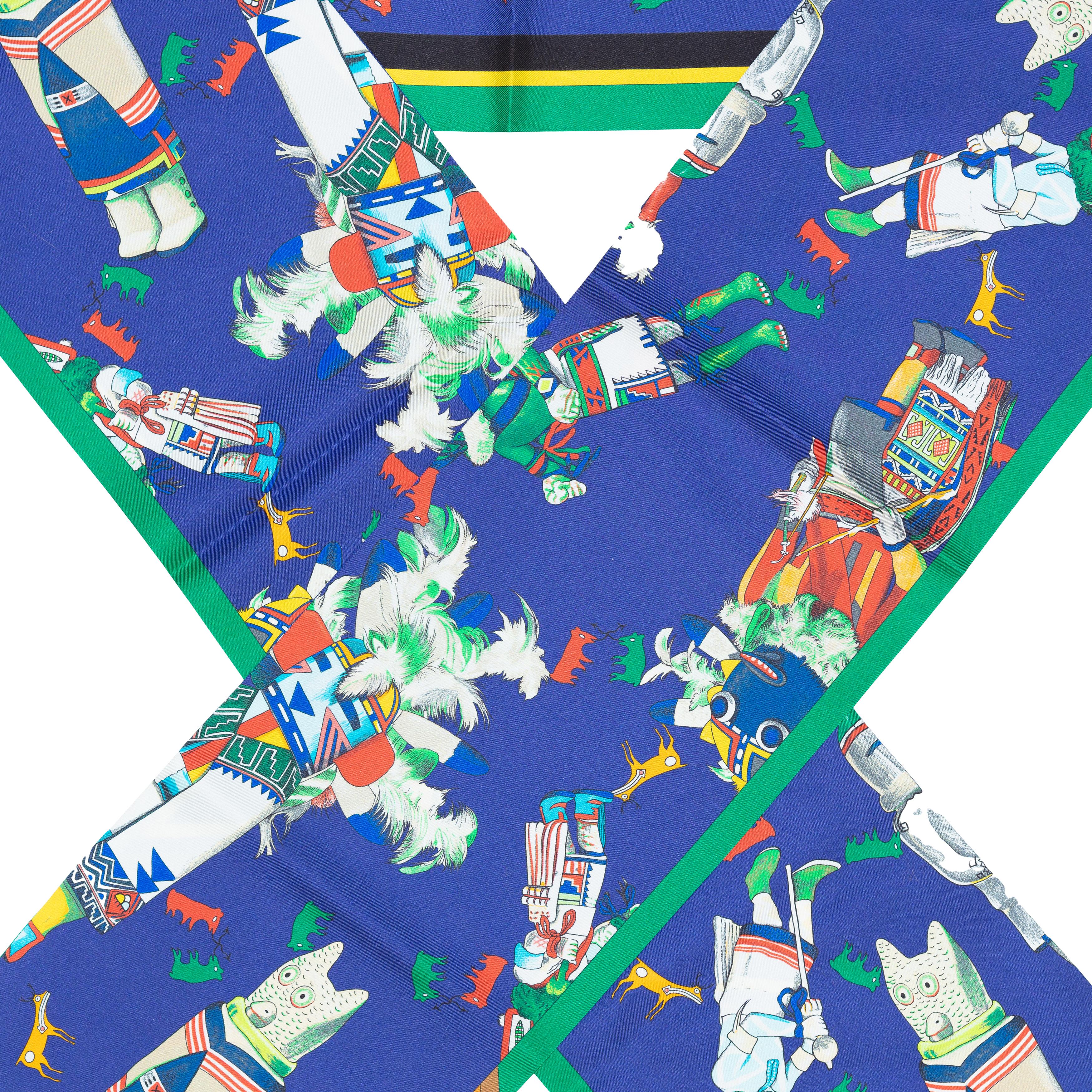 Kachinas Maxi Twilly - Verde Azul Cobalto - NWCT - 2406011627

Artista : Kermit Oliver
Tamaño : 220x20cm
Color : Azul Cobalto - Rojo Verde
Tipo : Sarga de seda 100%
Fabricado: Fabricado en Francia
Estado: Nuevo con etiqueta de cuidado
Nunca usado,