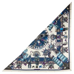 Hermès "Kachinas" Pointe Triangle Scarf by Kermit Oliver