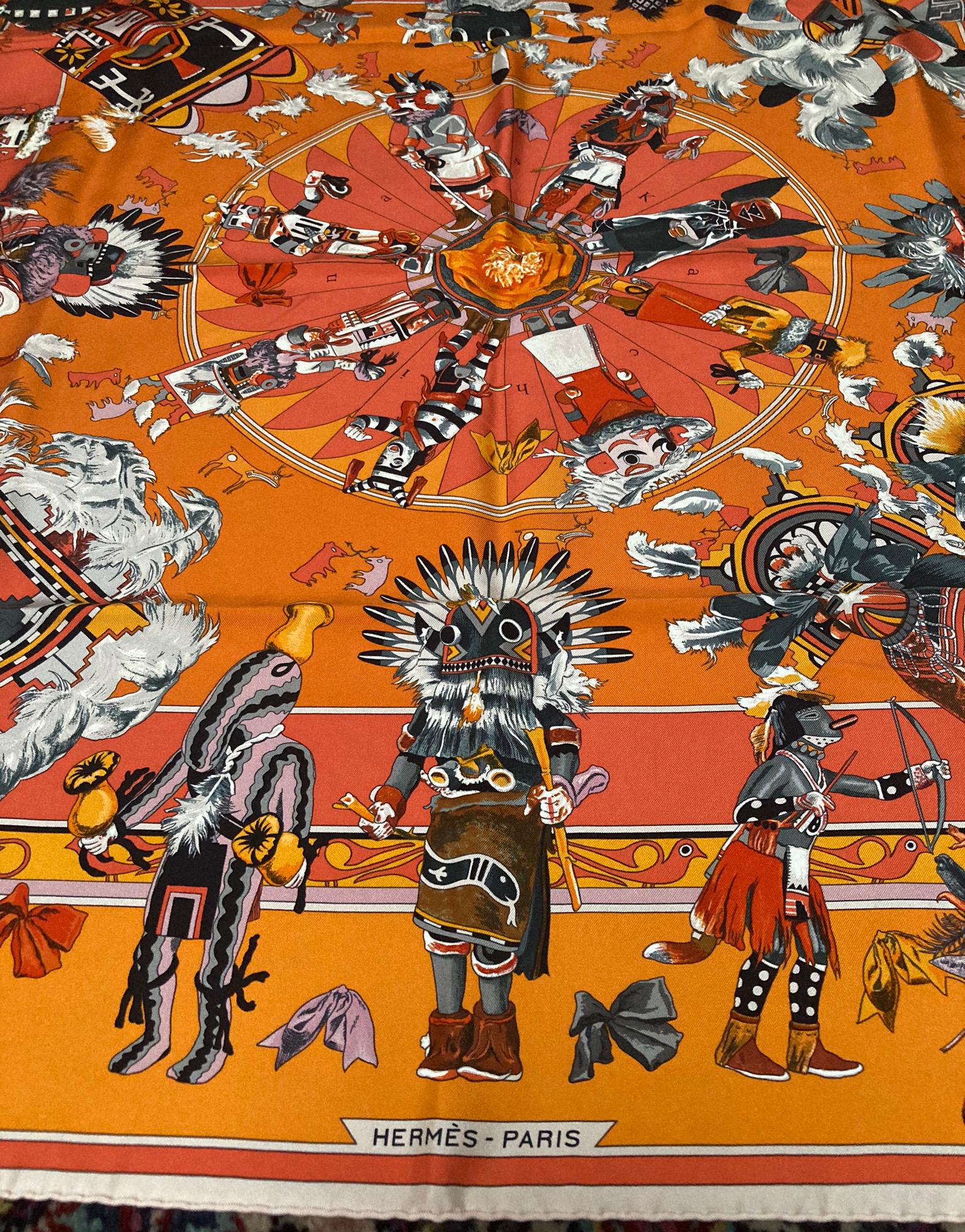 hermes kachinas scarf