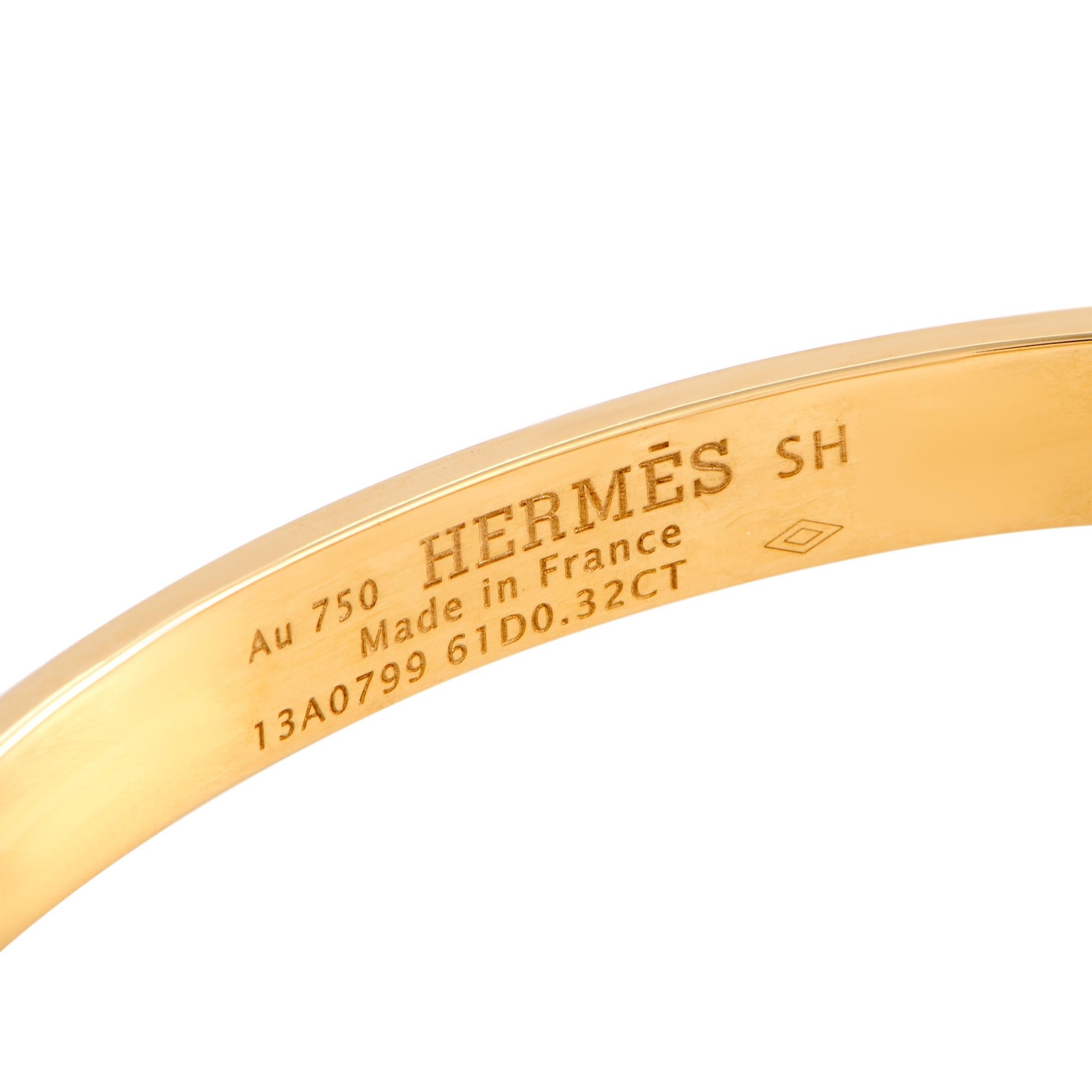 hermes yellow gold bracelet
