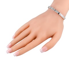 Hermes Kelly 18K White Gold 0.62ct Diamond Bracelet