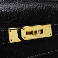 Hermes Kelly 1993 Black Ardennes Leather 32 Cm