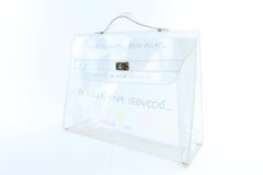 Hermès Kelly 1999 Seduccio 228663 Clear Vinyl Tote