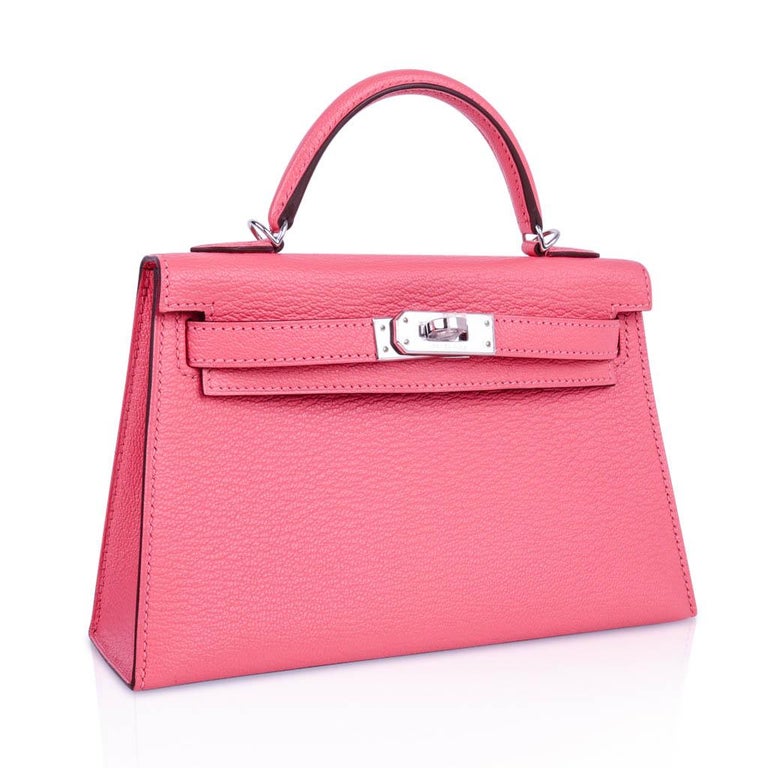 Hermes Kelly 20 Bag Mini Sellier Rose Lipstick Chevre ...