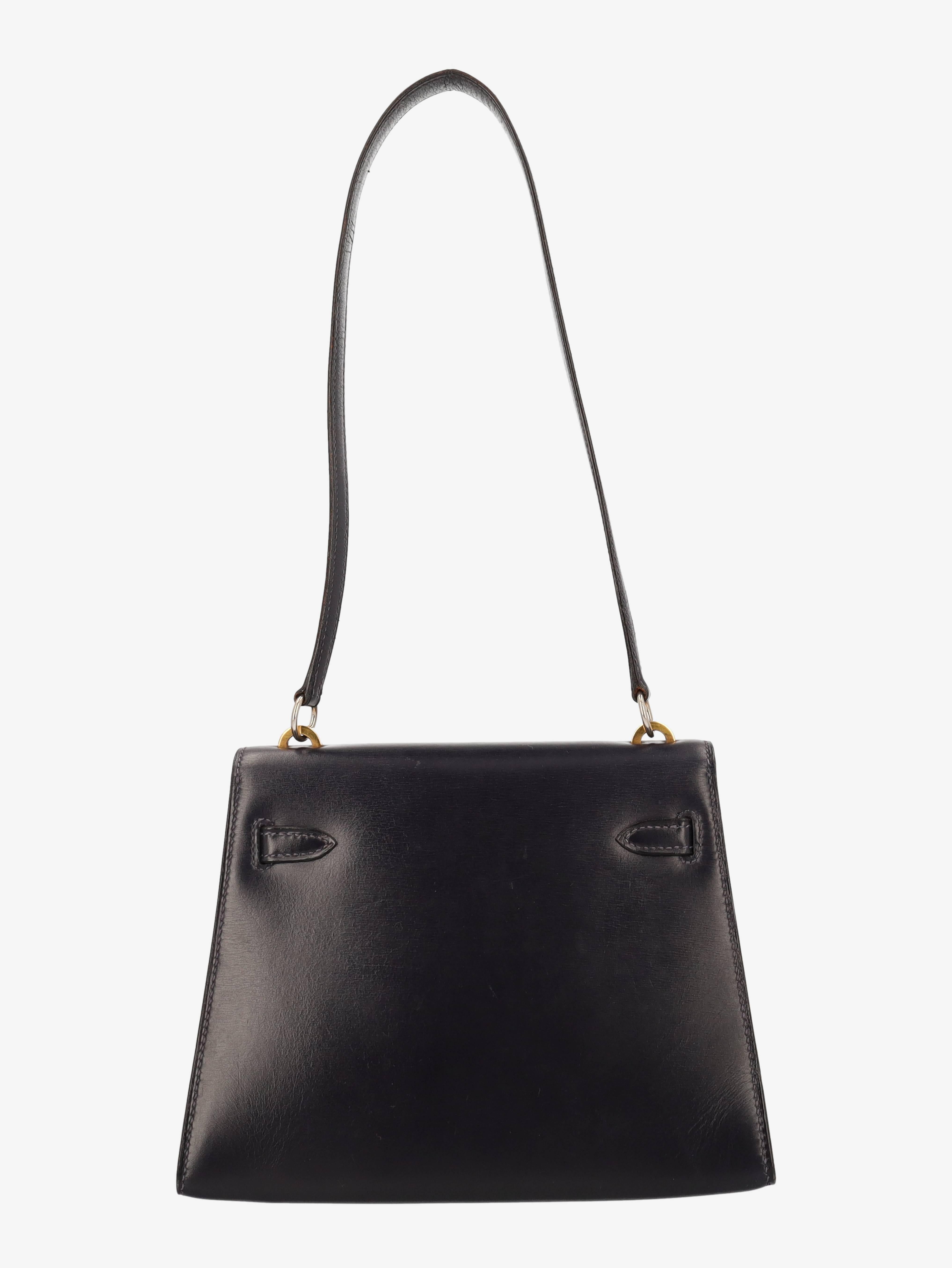 Black Hermès Kelly 20 For Sale