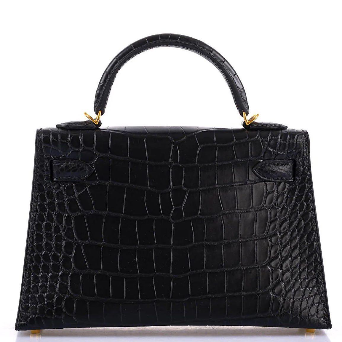 hermes mini kelly black