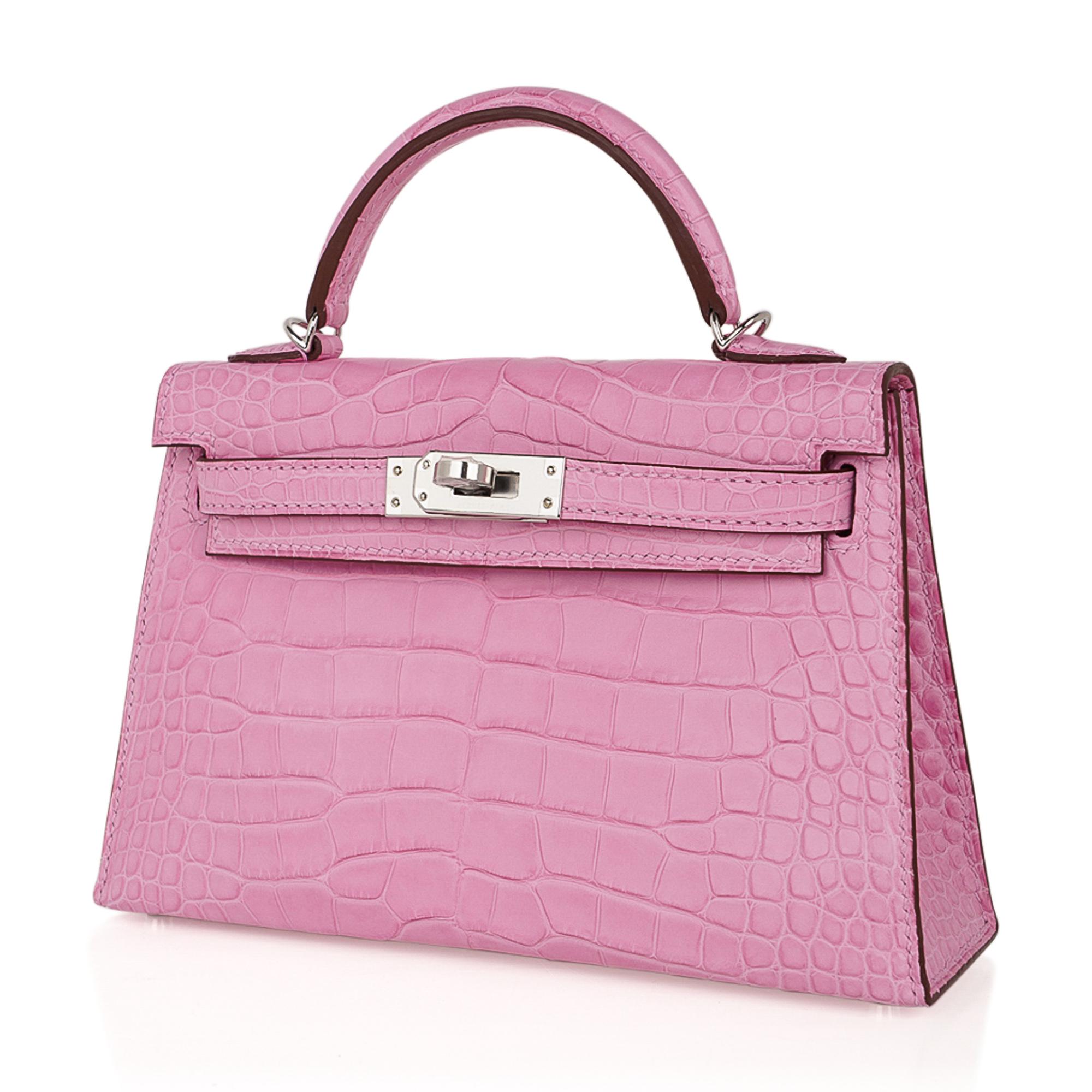 Hermes mini kelly sales alligator