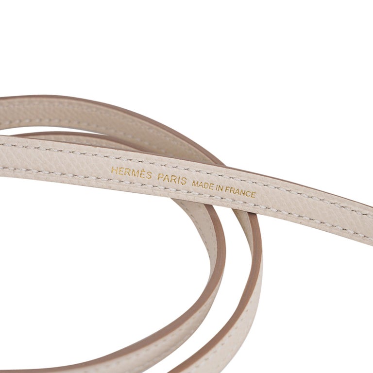 Hermès 20 cm Epsom Mini Kelly Craie Jaune Gold with Palladium Special  Edition at 1stDibs