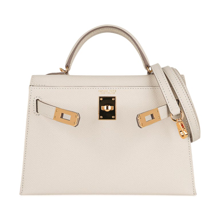 Hermès 2023 Epsom Tricolore Verso Mini Kelly II Sellier 20 - Neutrals  Handle Bags, Handbags - HER545899