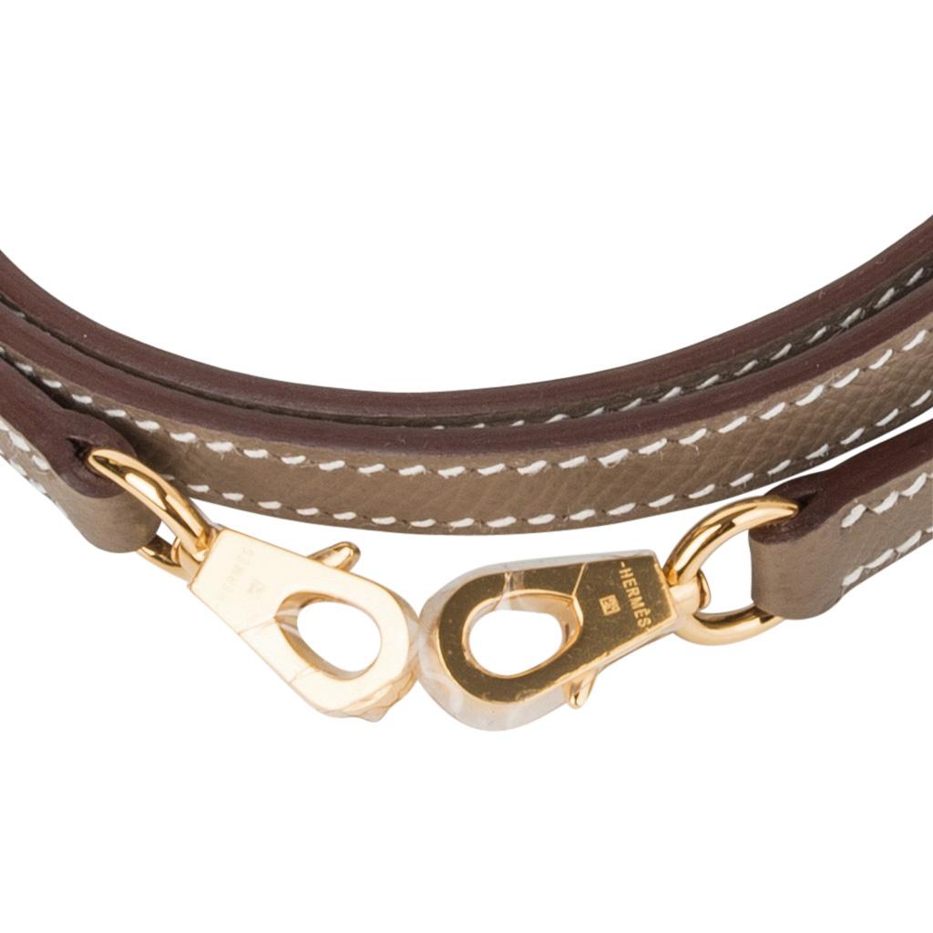 Hermes Kelly 20 Sellier Mini Bag Etoupe Epsom Gold Hardware 6