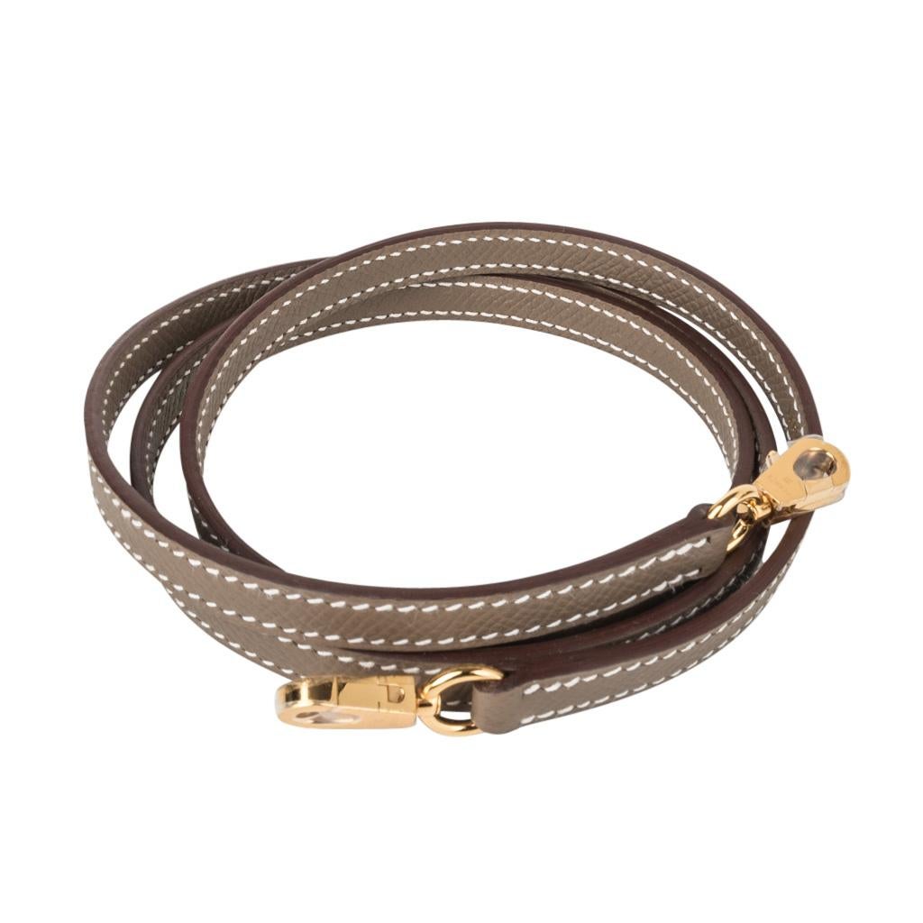 Hermes Kelly 20 Sellier Mini Bag Etoupe Epsom Gold Hardware 2