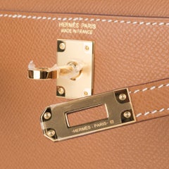Hermes Kelly 20 Sellier Mini Kelly II Gold Epsom Gold Hardware