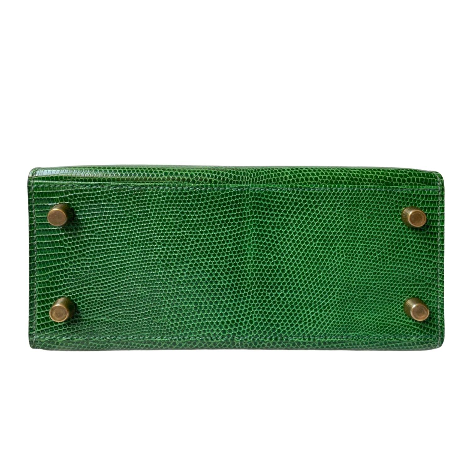 Hermès Kelly 20cm Tri-color Vert Moyen, Blue Saphire, Rouge Lizard Hardware Gold 6