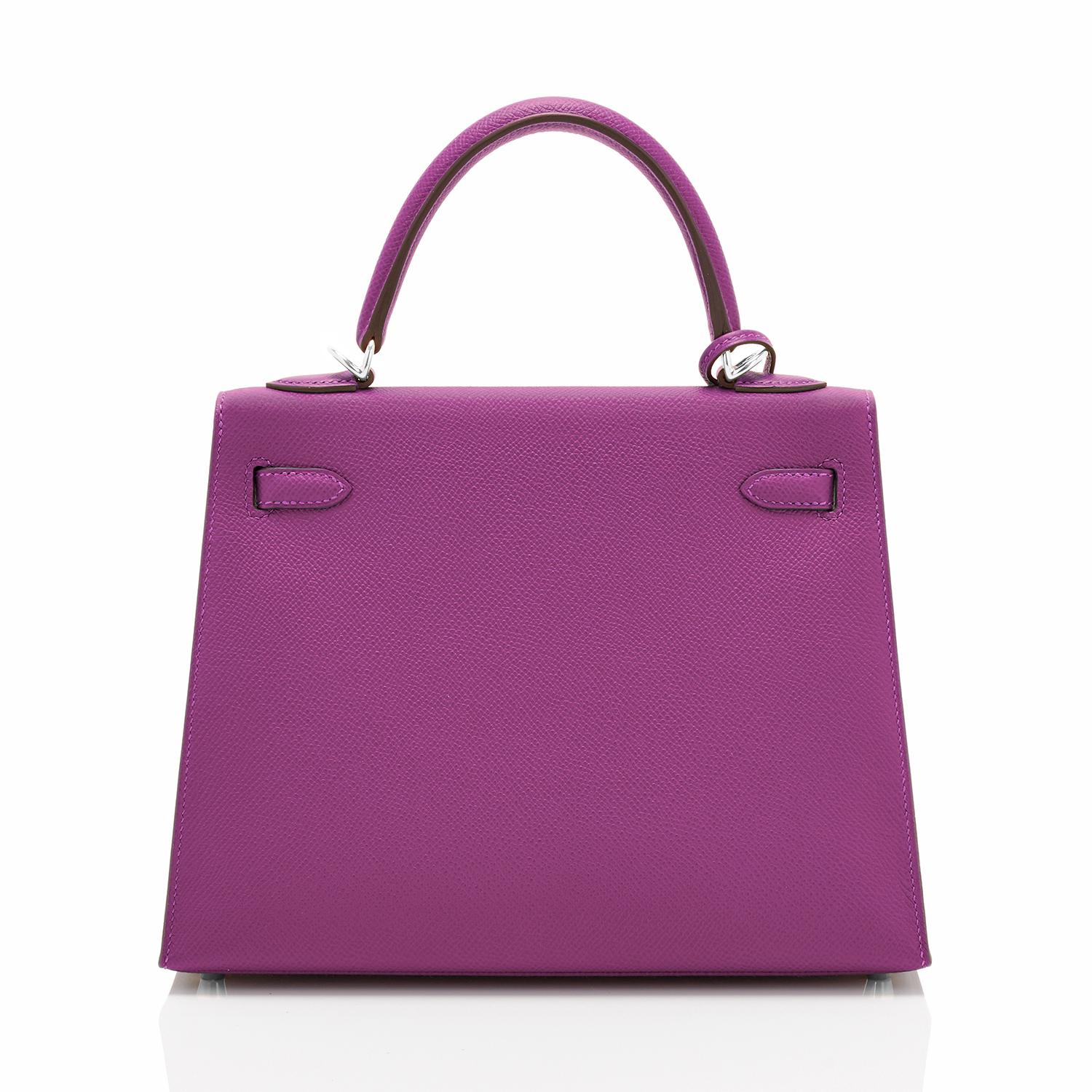 hermes kelly 25 purple