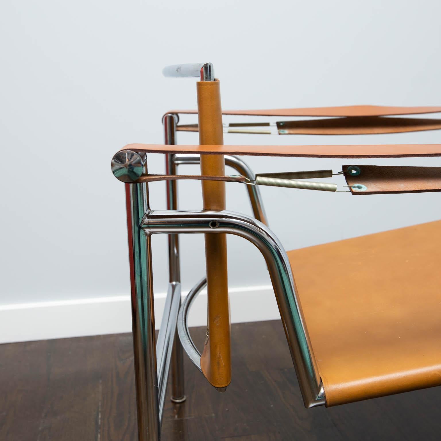 Le Corbusier LC1 Leather Sling Chair Imported by Stendig 1
