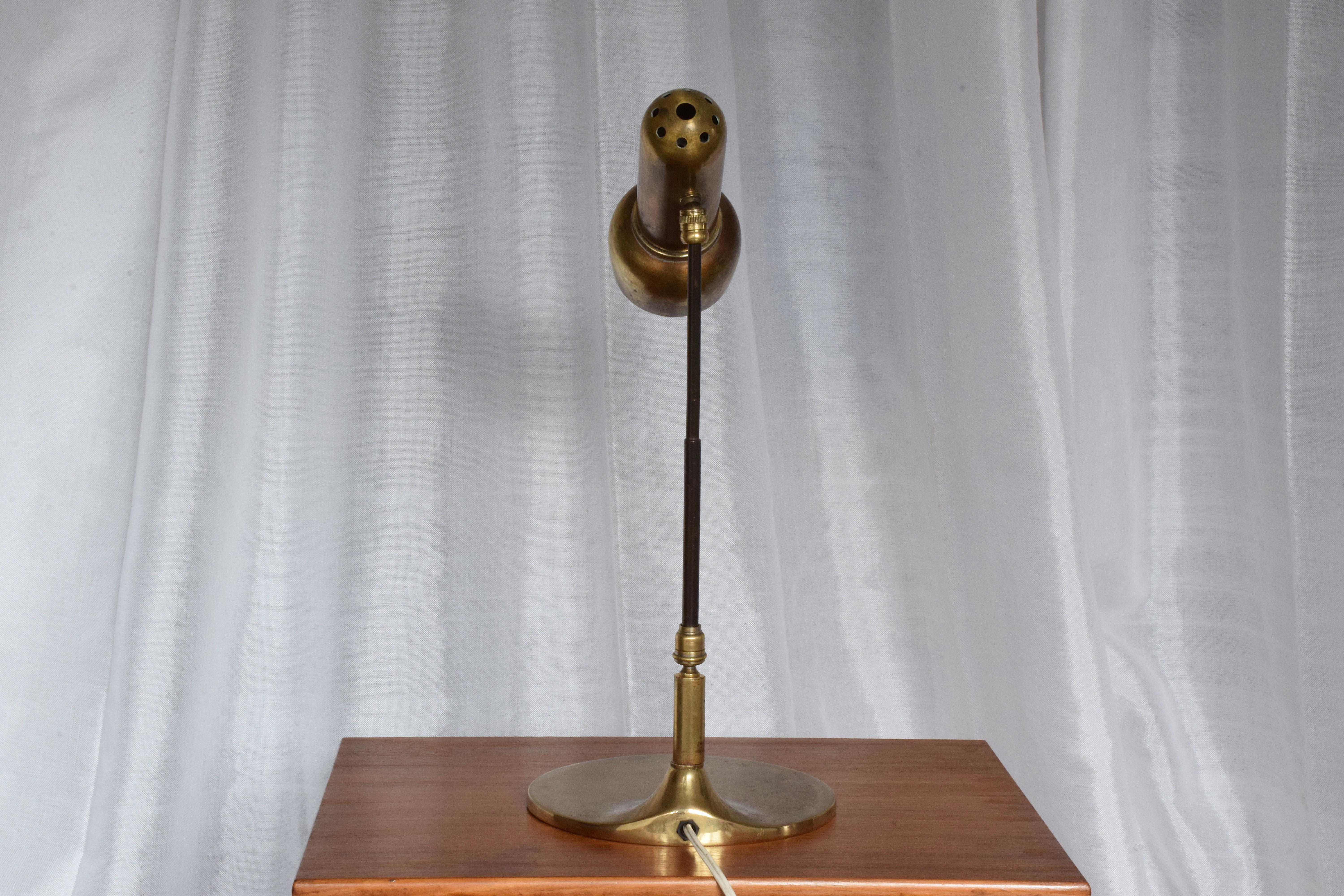 Italian Vintage Brass Articulating Lamp, 1950s 3