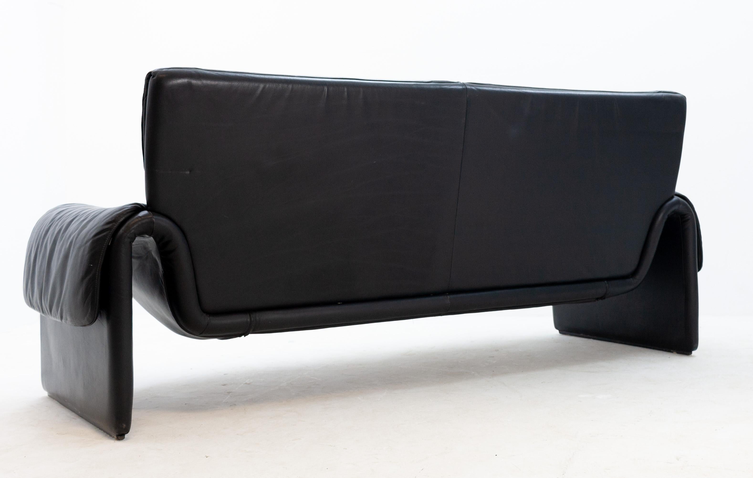 De Sede Sofa DS-2011 in Black Leather 4