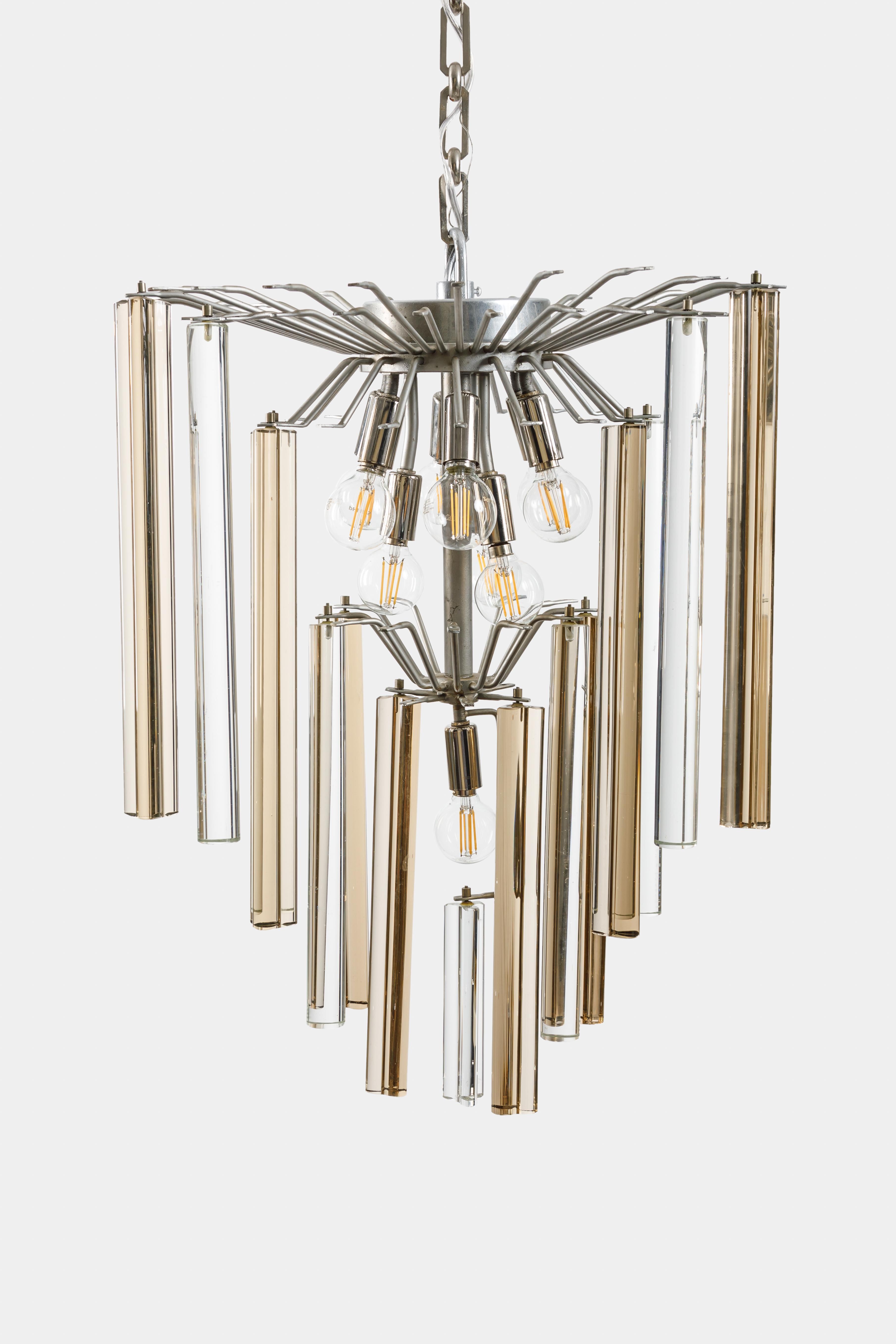 20th Century 1960s Venini Chandelier from Trilobo Series For Sale