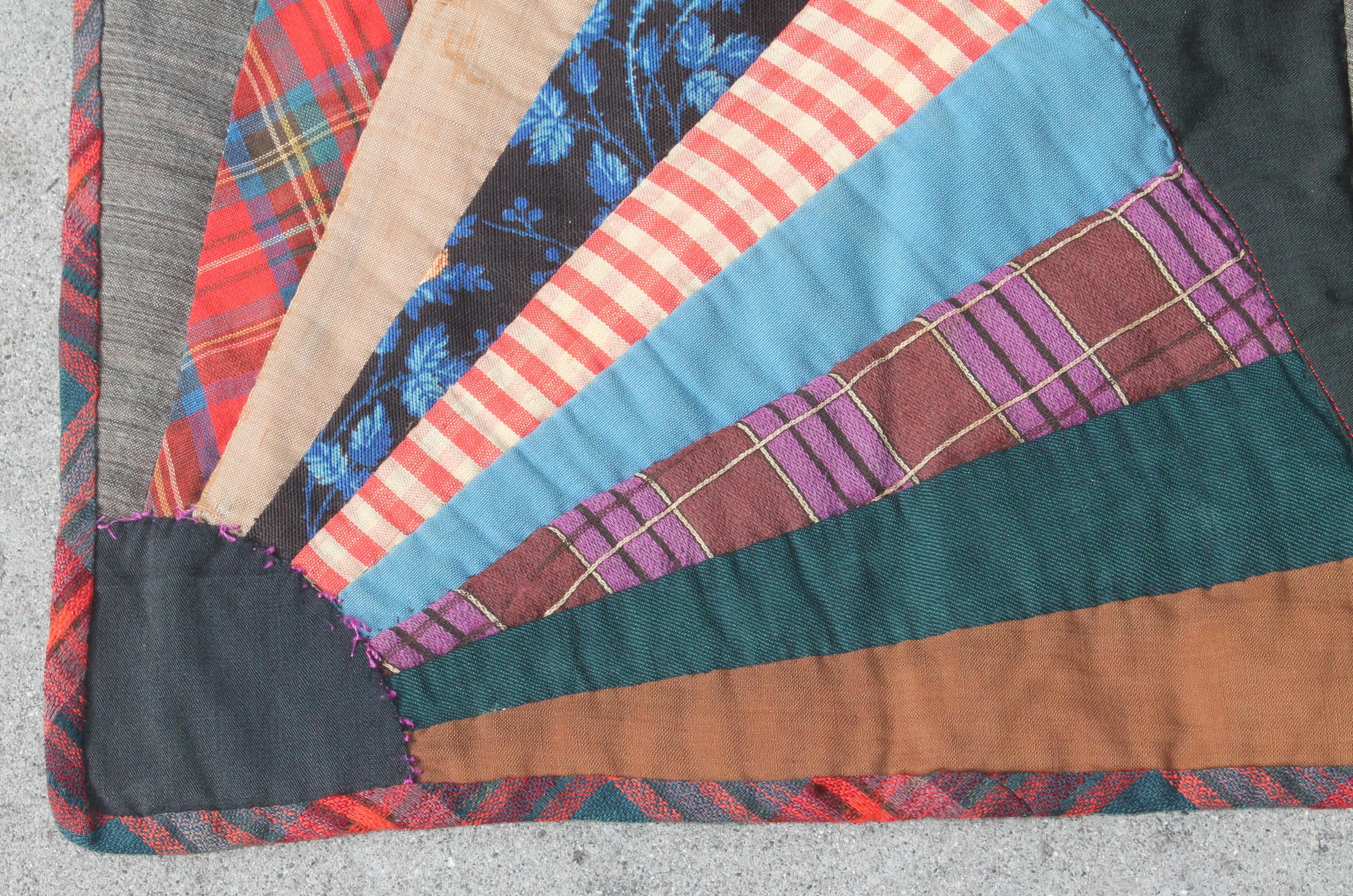 19th Century Crazy Fan Quilt 2