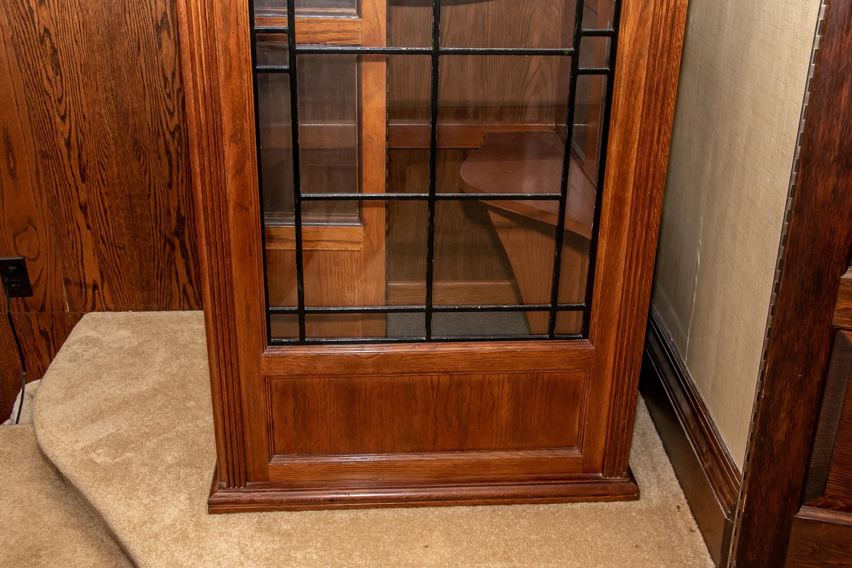 Vintage Working Replica of an Antique Wood and Glass Door Phone Booth 2