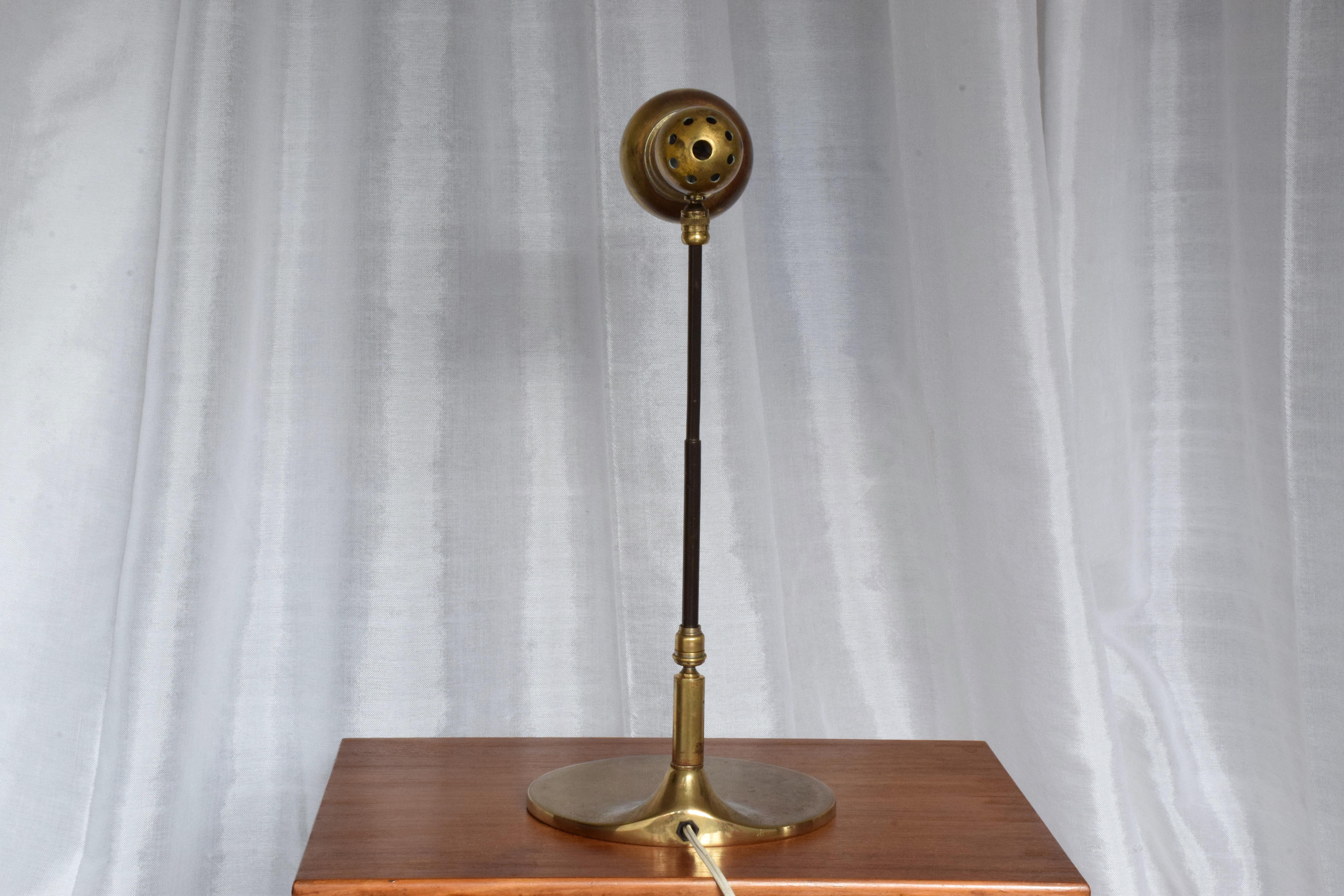 Italian Vintage Brass Articulating Lamp, 1950s 4