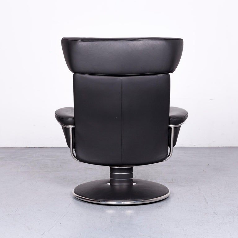 Ekornes Stressless Jazz L Designer Leather Office Chair Black Recliner