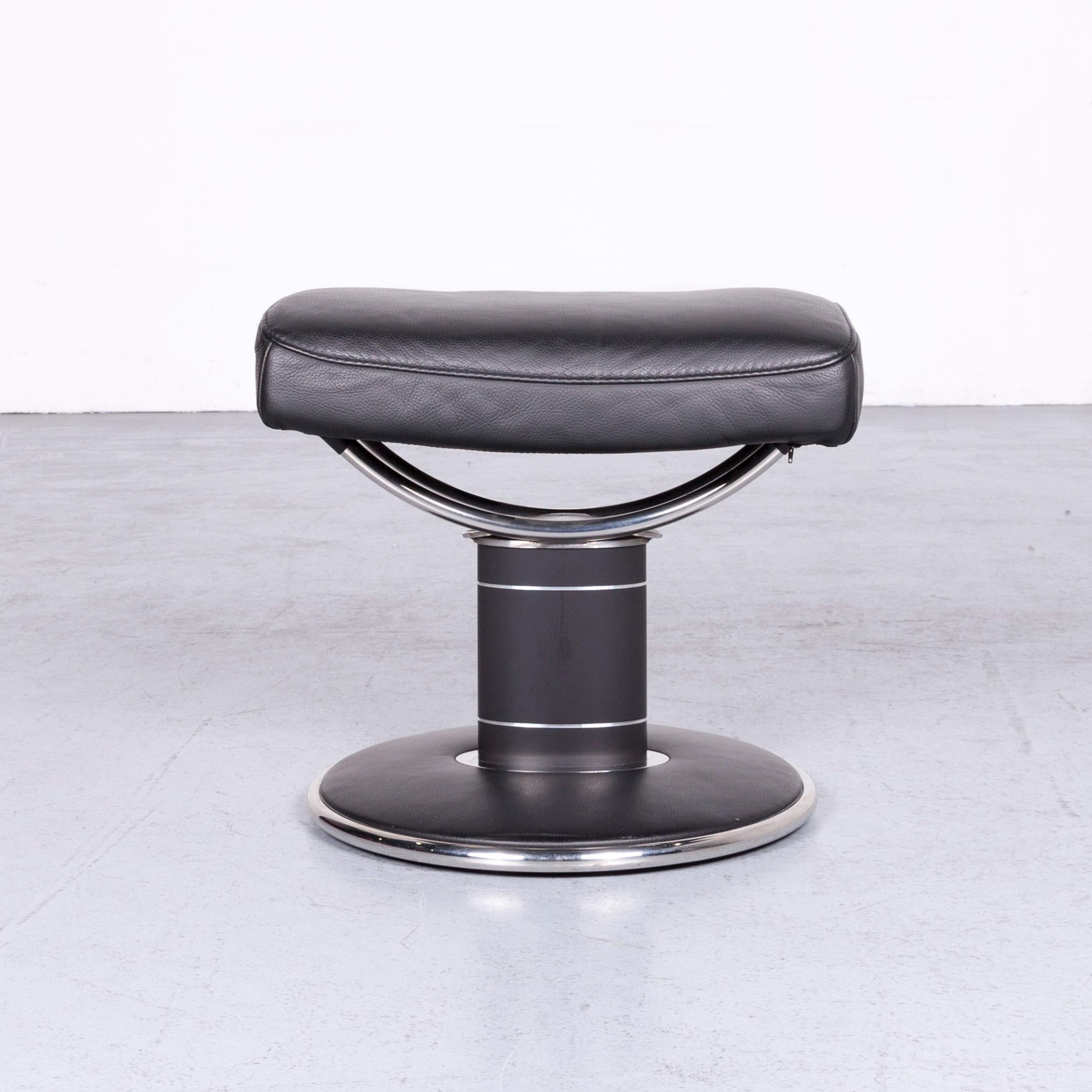 Ekornes Stressless Jazz L Designer Leather Office Chair Black Recliner 5