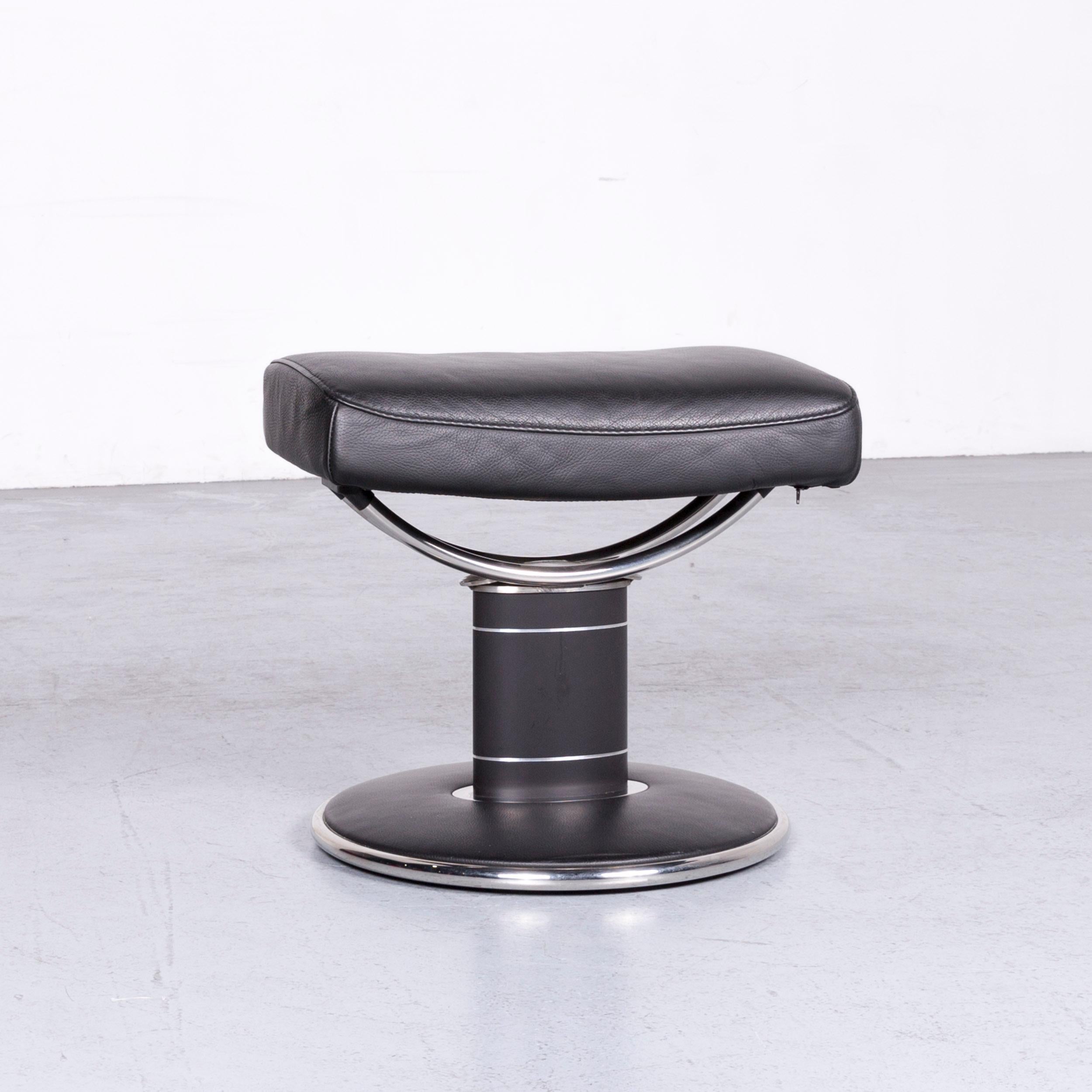Ekornes Stressless Jazz L Designer Leather Office Chair Black Recliner 6