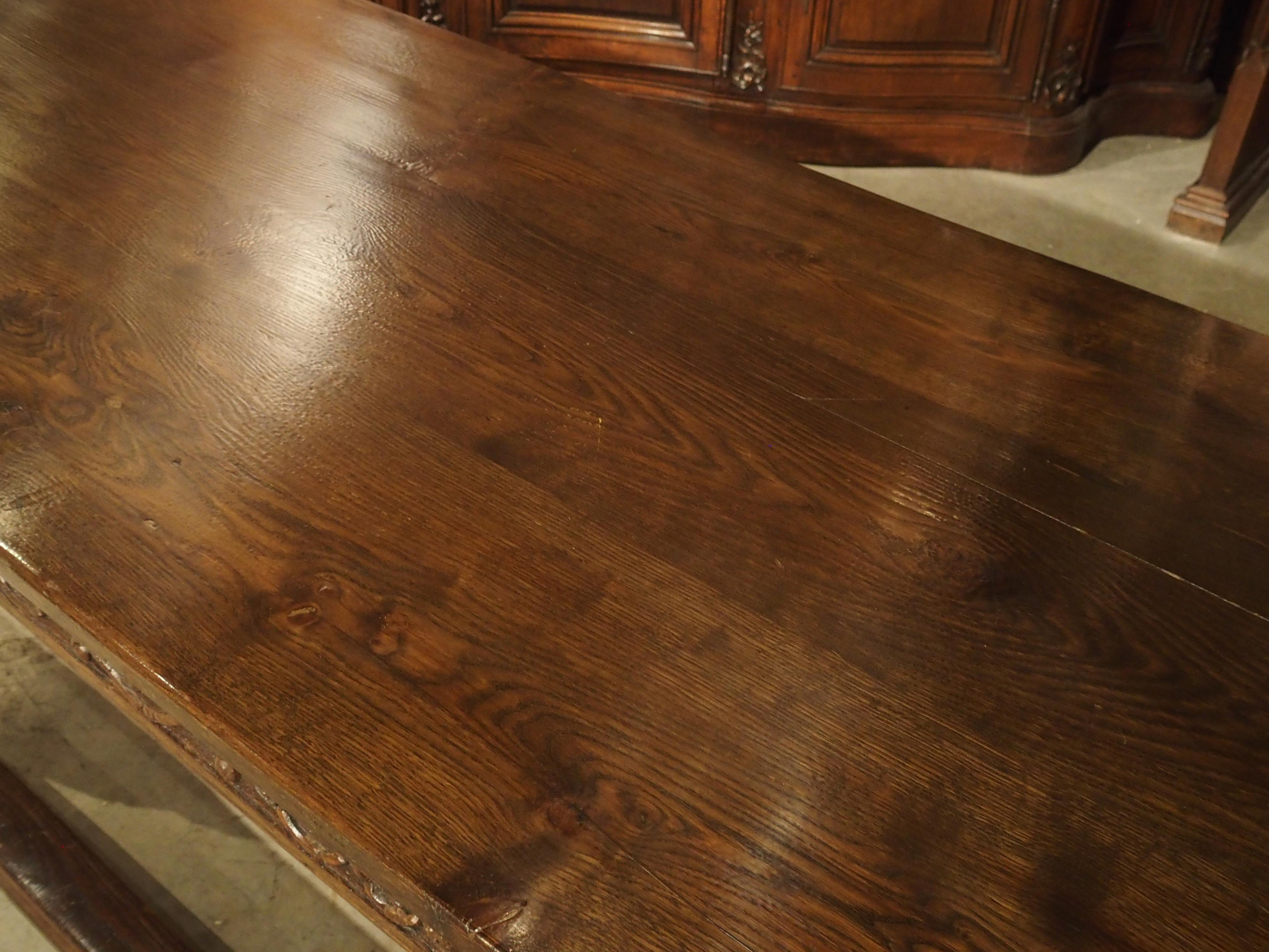 Antique Oak Elizabethan Style Table, England 19th Century 7