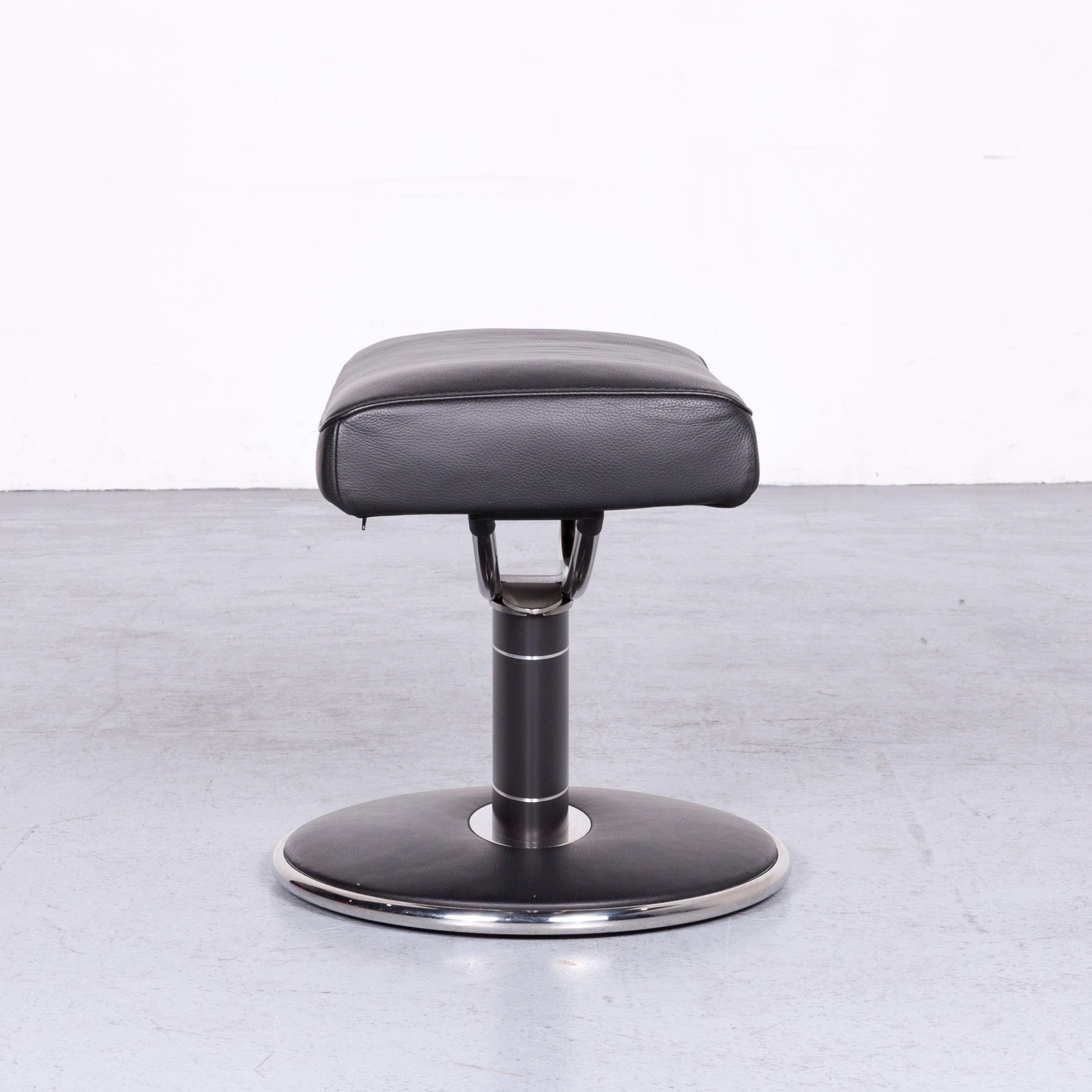 Ekornes Stressless Jazz L Designer Leather Office Chair Black Recliner 7