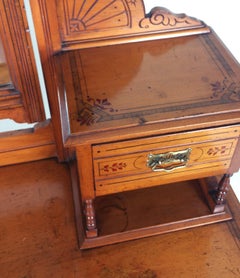 Victorian Satin Walnut Dressing Table