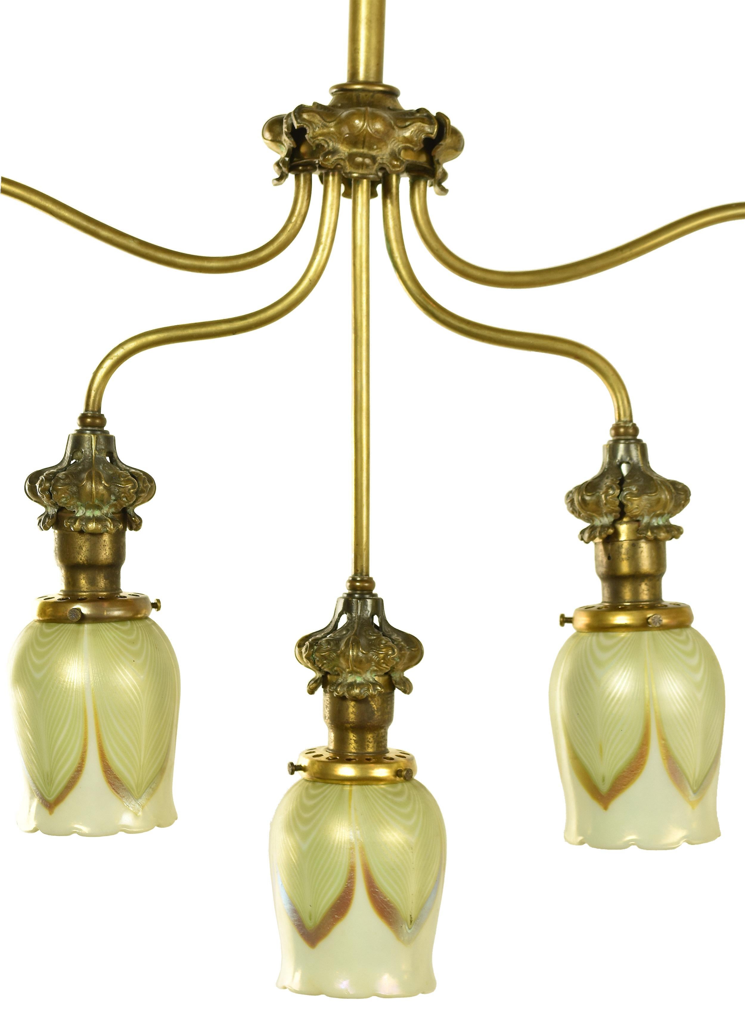 One available

This five-light crocket pendant is truly unique. With its symmetry, sweeping arms, and floral details, this art nouveau item is distinctive yet timeless. This pendant would make a great decorative piece in any living space.

circa