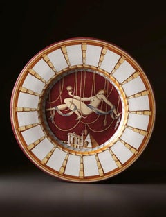 Centerpiece in Hand-Painted Maiolica "Domitilla" by Giò Ponti for Richard Ginori