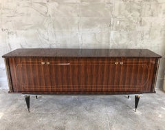 Elegant French Art Deco Macassar Sideboard, 1940s