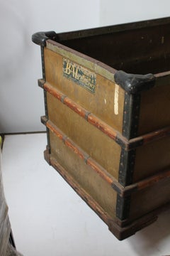 Antique Large Industrial Bin or Trolley
