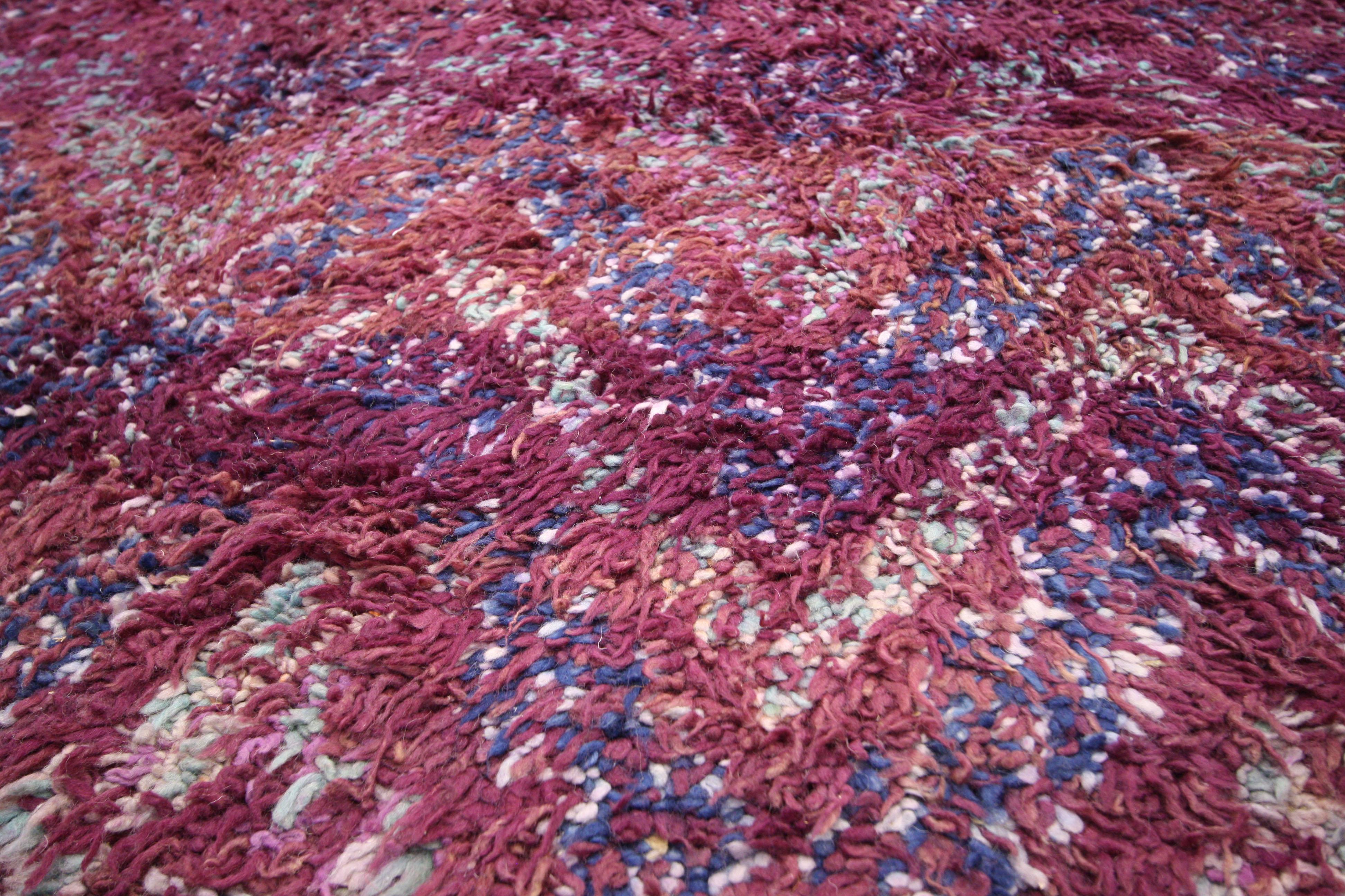 Hand-Knotted Vintage Beni M'Guild Moroccan Rug For Sale